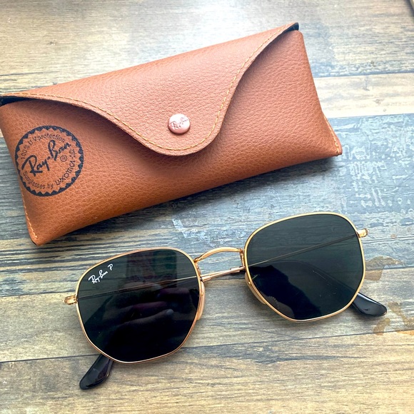 Ray Ban Accessories Authentic Rayban Polarized Hexagonal Legend Gold Womens Sunglasses Poshmark